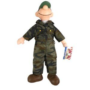 BEETLE BAILEY stuffed 15" doll Still Lazy After These Years TOY WORKS 2000 NEW